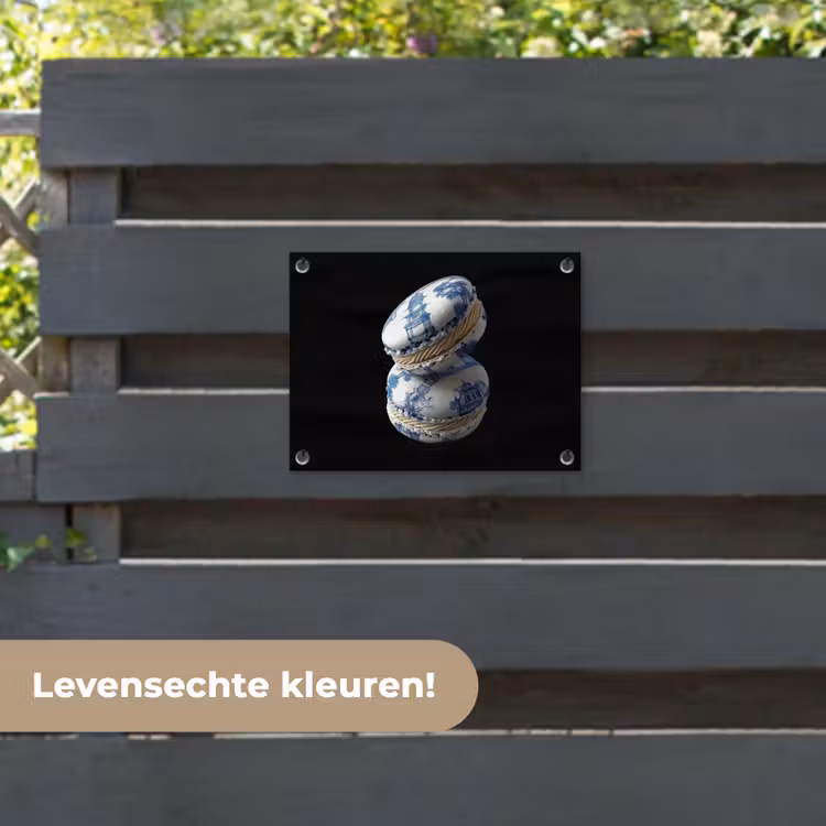 Tuinposter - Eten - Macarons - Delfts blauw - Koekjes — 6