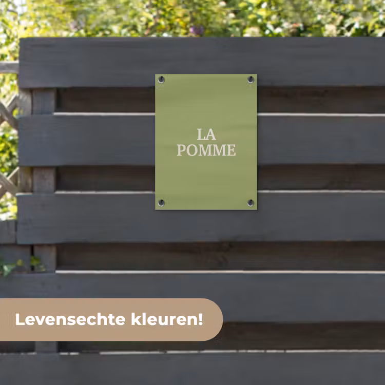 Tuinposter - Appel - Groen - Minimalistisch — 6