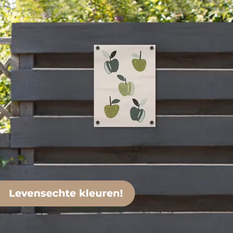 Tuinposter - Appels - Groen - Illustratie - Bladeren — 6