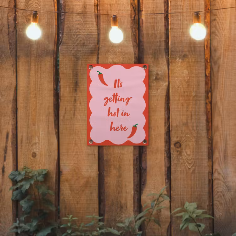 Tuinposter - Chilipeper - Red - Hot - Quotes — 3