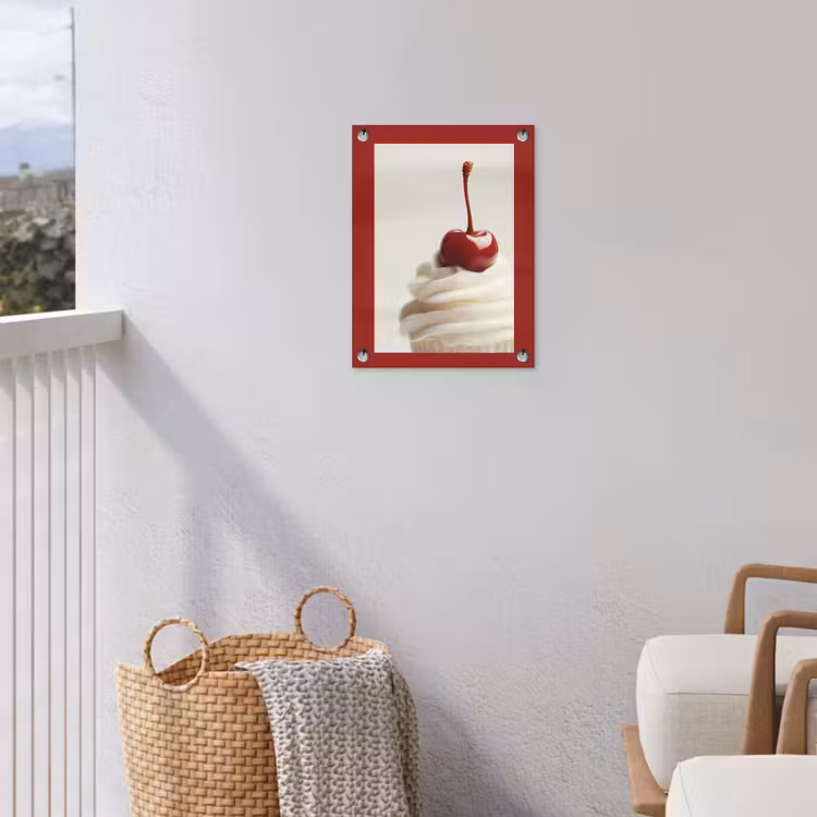 Tuinposter - Cupcake - Kers - Rood — 5