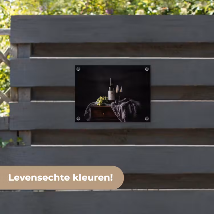 Tuinposter - Druiven - Wijn - Rood - Tafel — 6