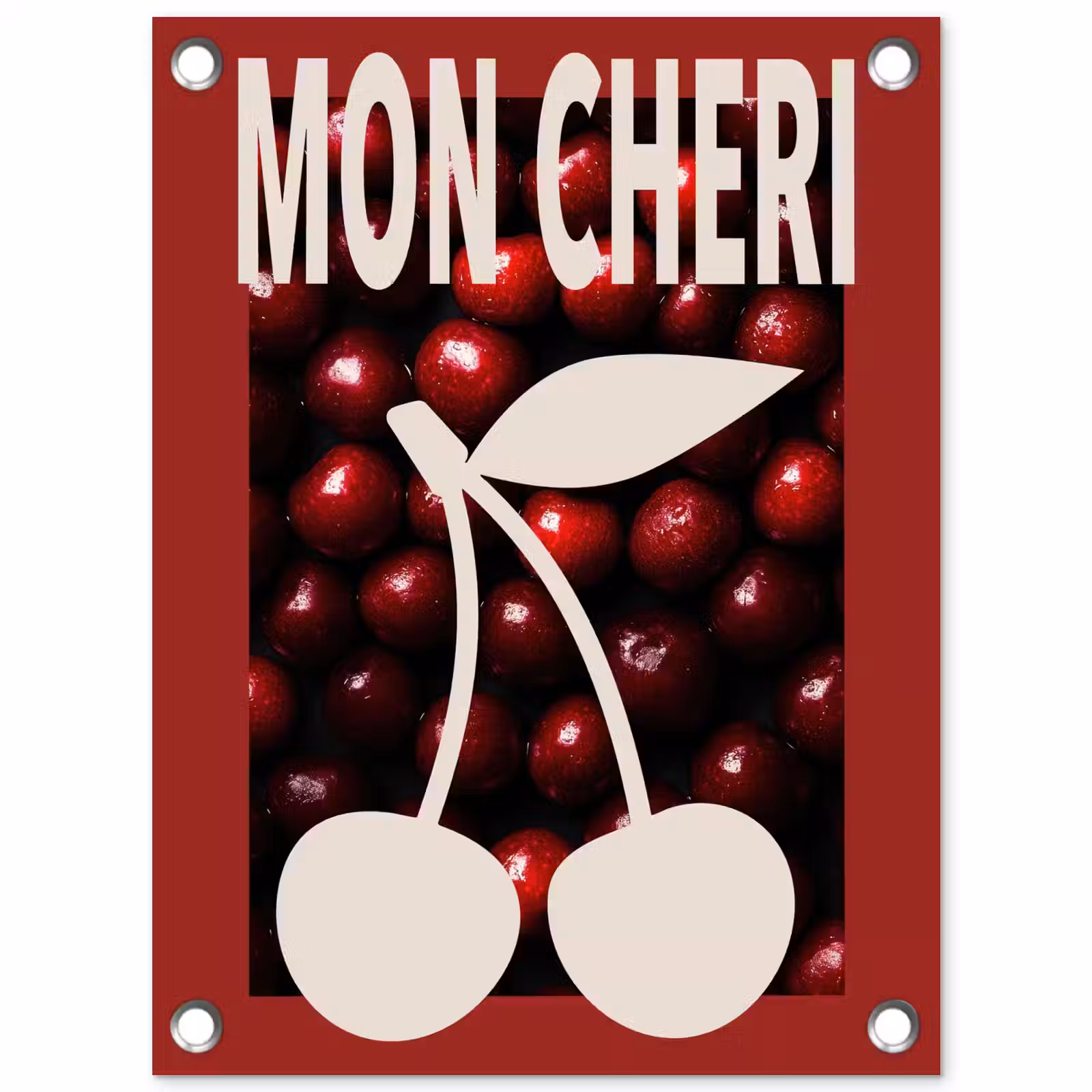 Tuinposter - Kersen - Illustratie - Rood — 1