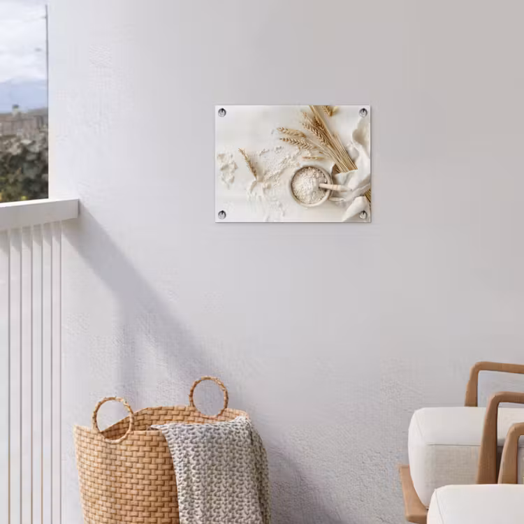 Tuinposter - Bloem - Hout - Tarwe — 5
