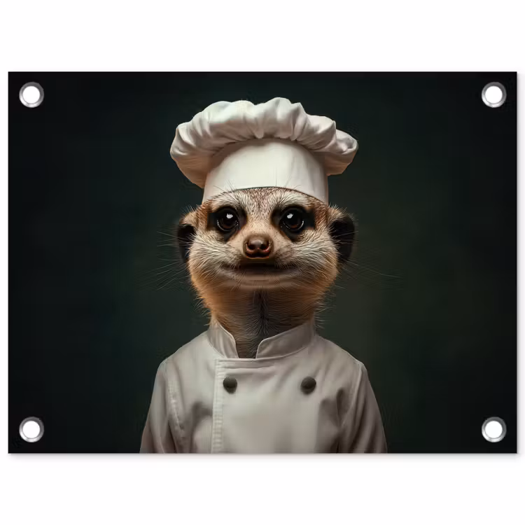 Tuinposter - Dier - Kok - Stokstaartje — 1