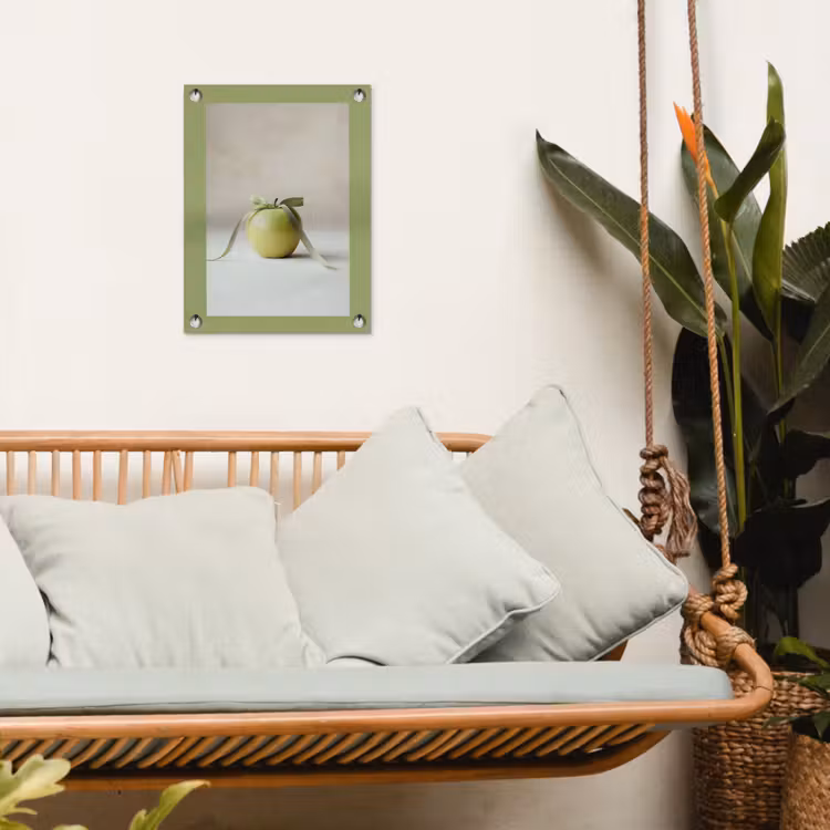 Tuinposter - Groen - Appel - Strikje — 4