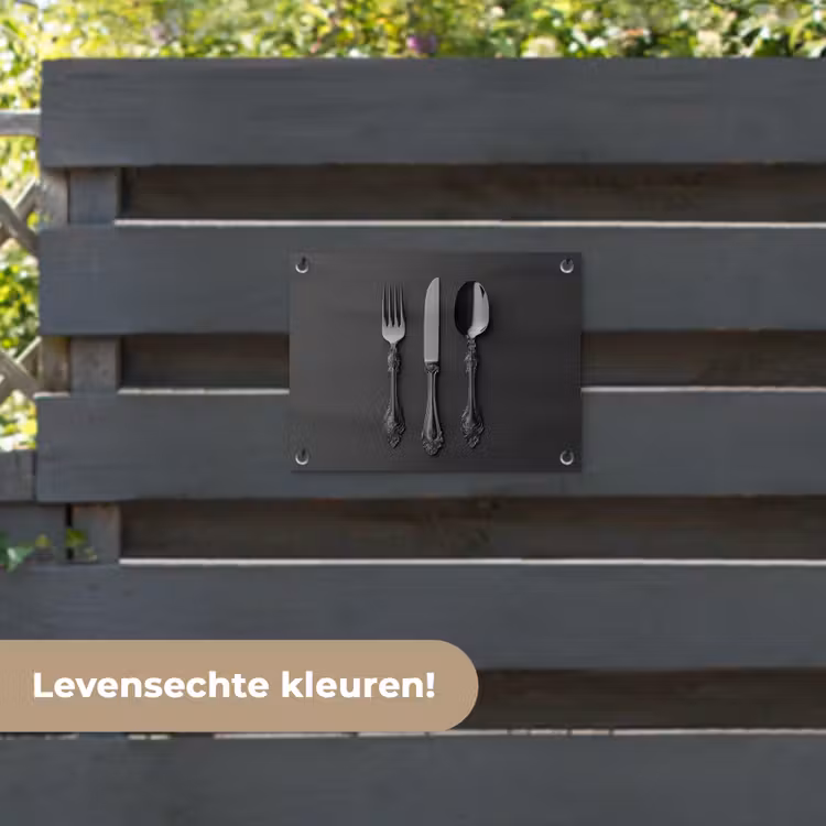 Tuinposter - Bestek - Zwart — 6