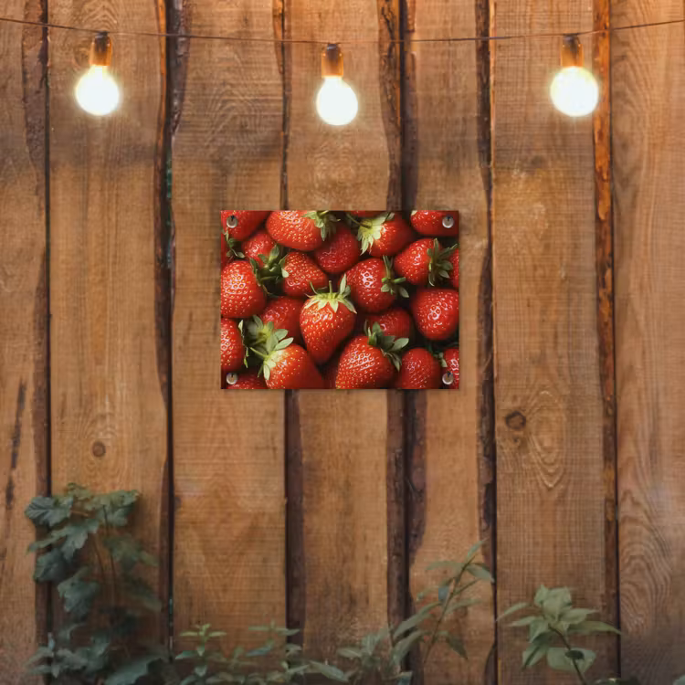 Tuinposter - Aardbei - Fruit - Rood — 2