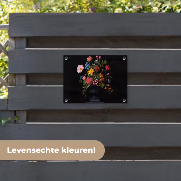 Tuinposter - Bloemen - Vrolijk - Vaas — 6