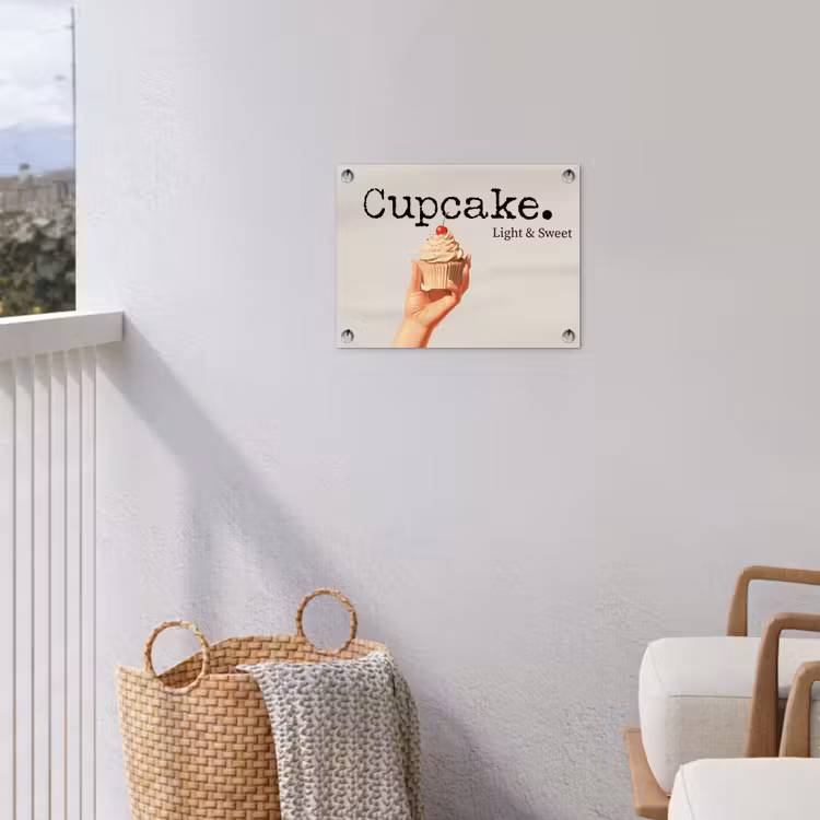 Tuinposter - Cupcake - Zoet - Kers — 5