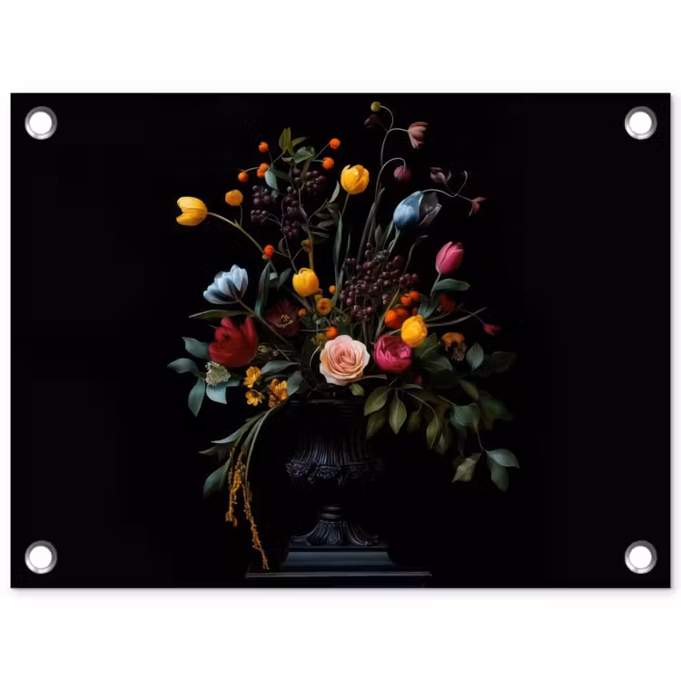 Tuinposter - Klassiek - Vaas - Boeket - Bloemen — 1