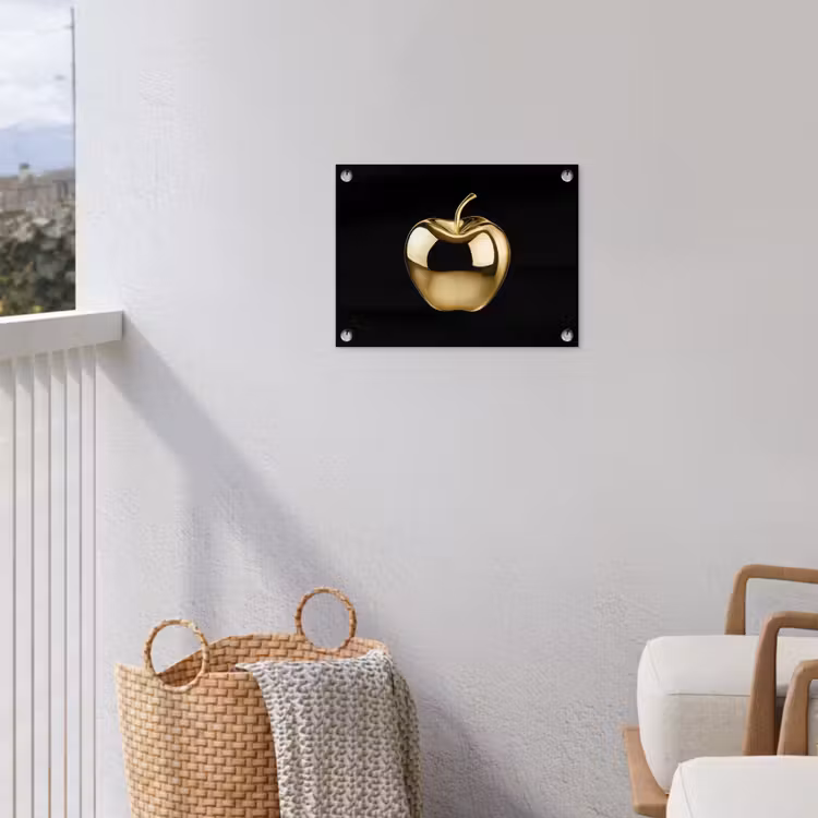 Tuinposter - Appel - Goud - Chrome - Zwart — 5
