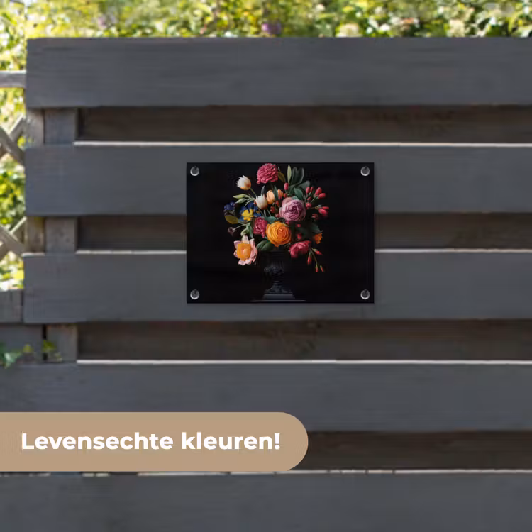 Tuinposter - Boeket - Romantisch - Kleurrijk — 6
