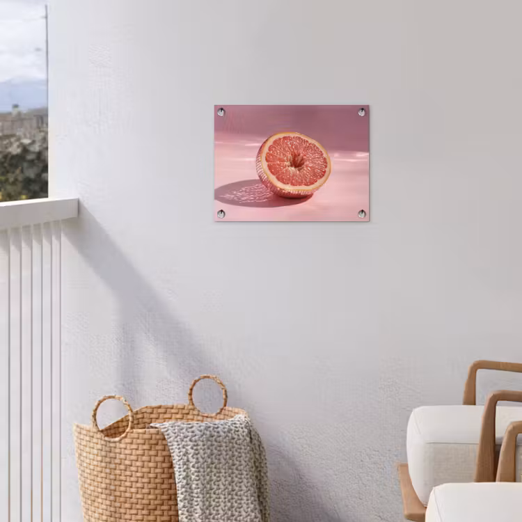 Tuinposter - Grapefruit - Roze - Disco - Shiny — 5