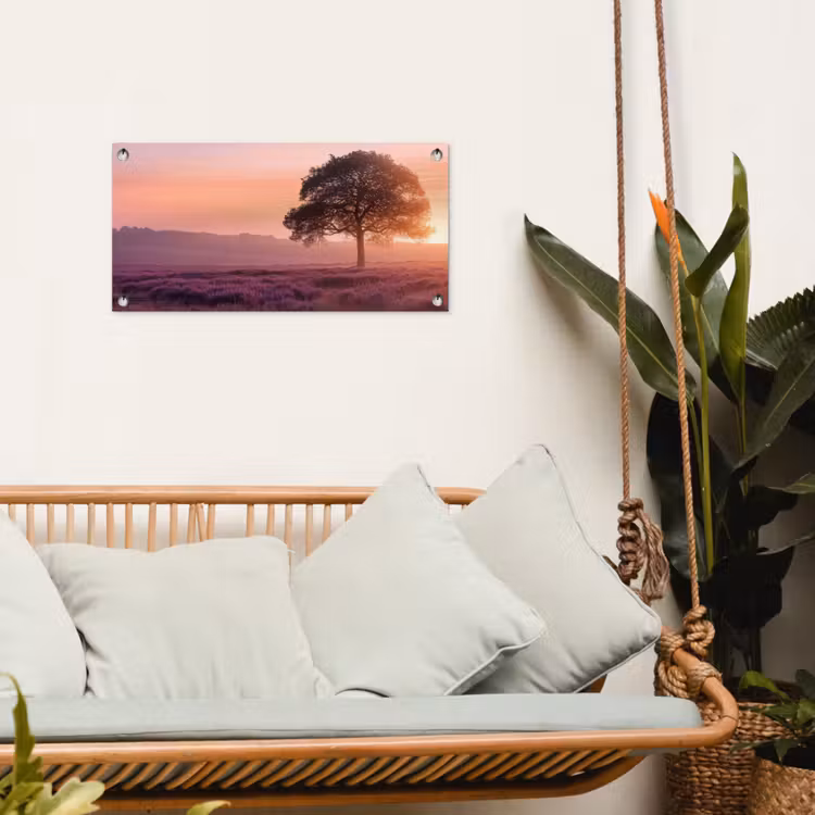 Tuinposter - Boom - Heide - Zonsopgang — 4
