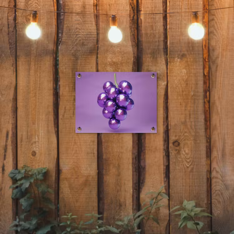 Tuinposter - Druif - Disco - Glitter - Paars — 2