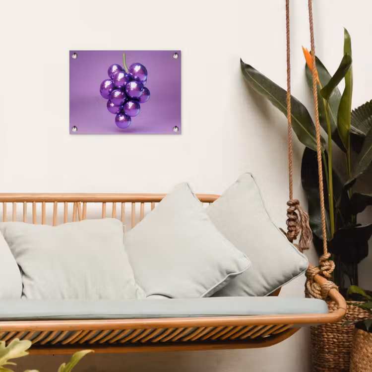 Tuinposter - Druif - Disco - Glitter - Paars — 4