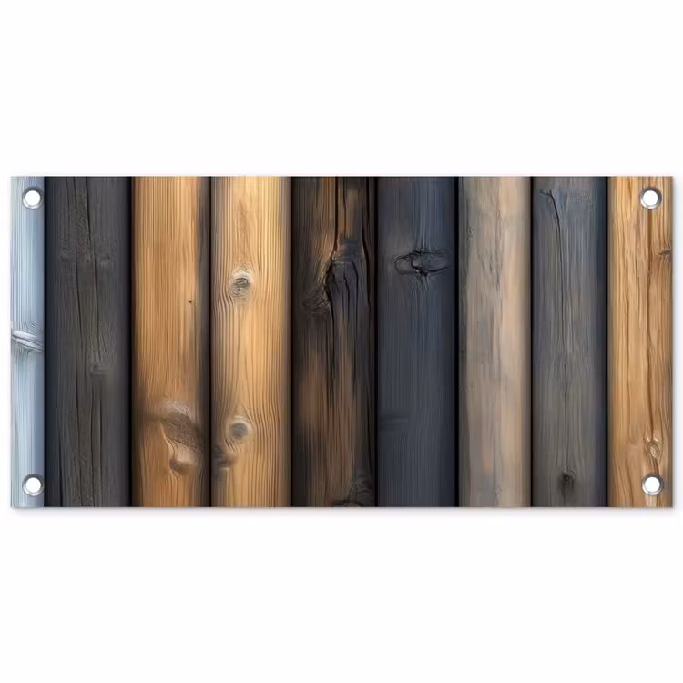 Tuinposter - Hout - Planken - Gemengd — 1