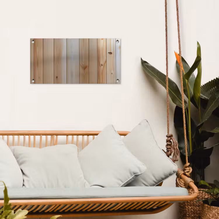 Tuinposter - Hout - Planken - Licht — 4