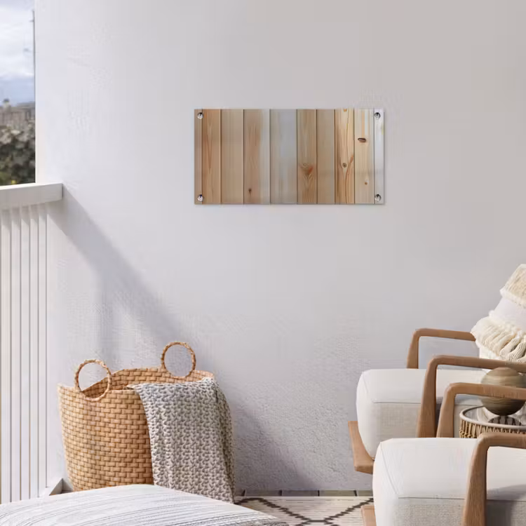 Tuinposter - Hout - Planken - Licht — 5
