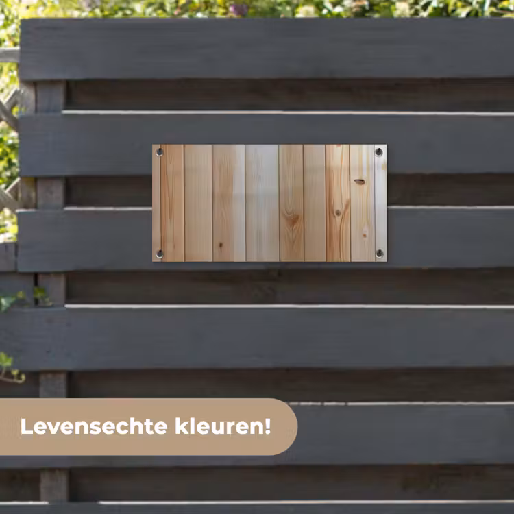 Tuinposter - Hout - Planken - Licht — 6