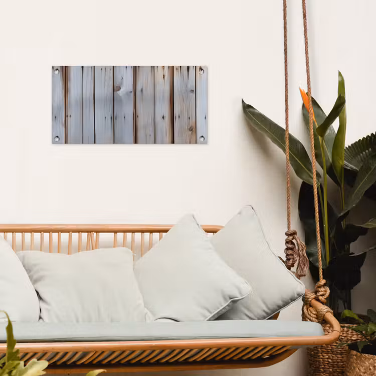 Tuinposter - Hout - Planken - Verweerd — 4
