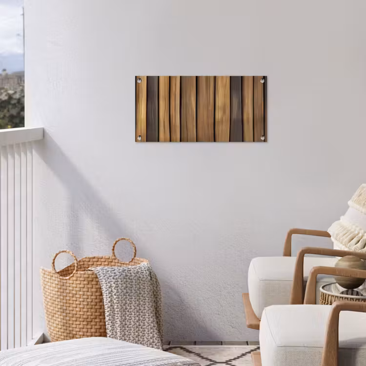 Tuinposter - Hout - Planken - Natuurtinten — 5