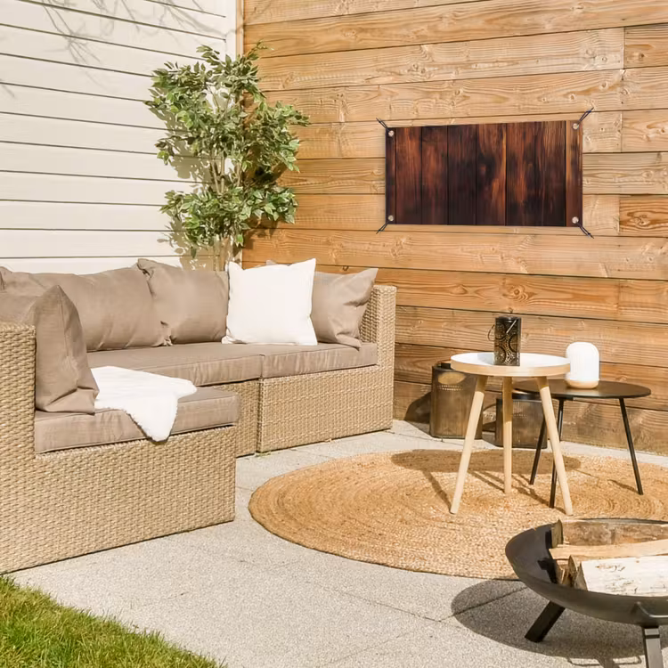 Tuinposter - Hout - Planken - Vintage - Donkerbruin — 3