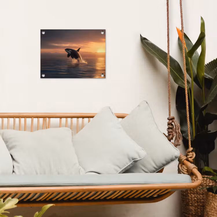 Tuinposter - Orka - Zee - Zonsondergang — 4