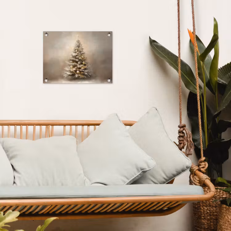 Tuinposter - Kerst - kerstboom - Sneeuw - Art — 4