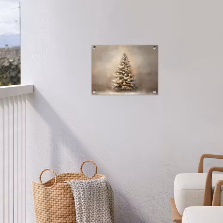 Tuinposter - Kerst - kerstboom - Sneeuw - Art — 5
