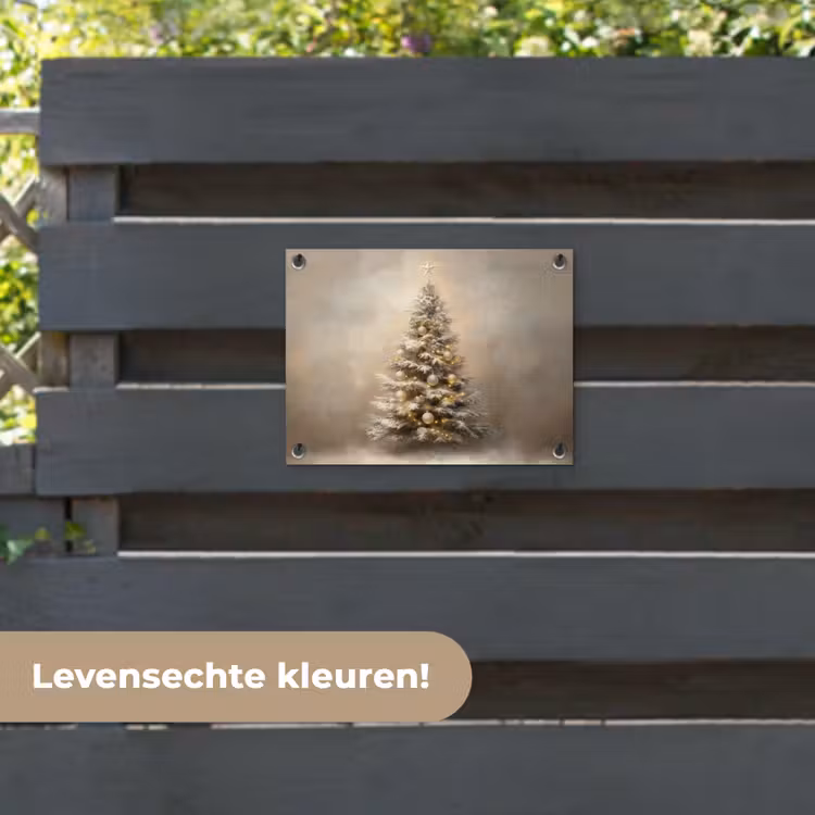 Tuinposter - Kerst - kerstboom - Sneeuw - Art — 6