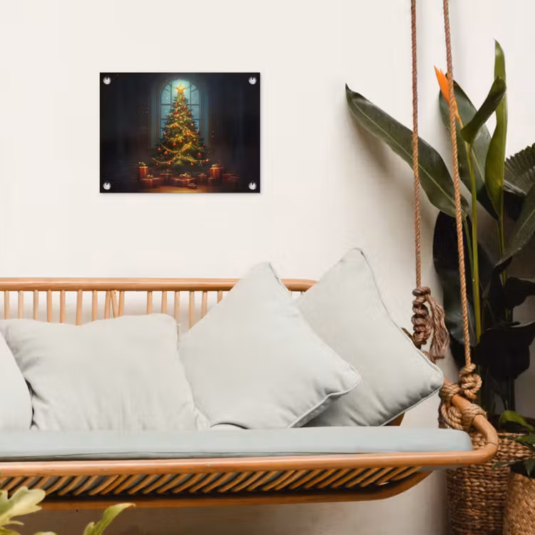 Tuinposter - Kerstboom - Cadeau - Kerst - Winter — 4