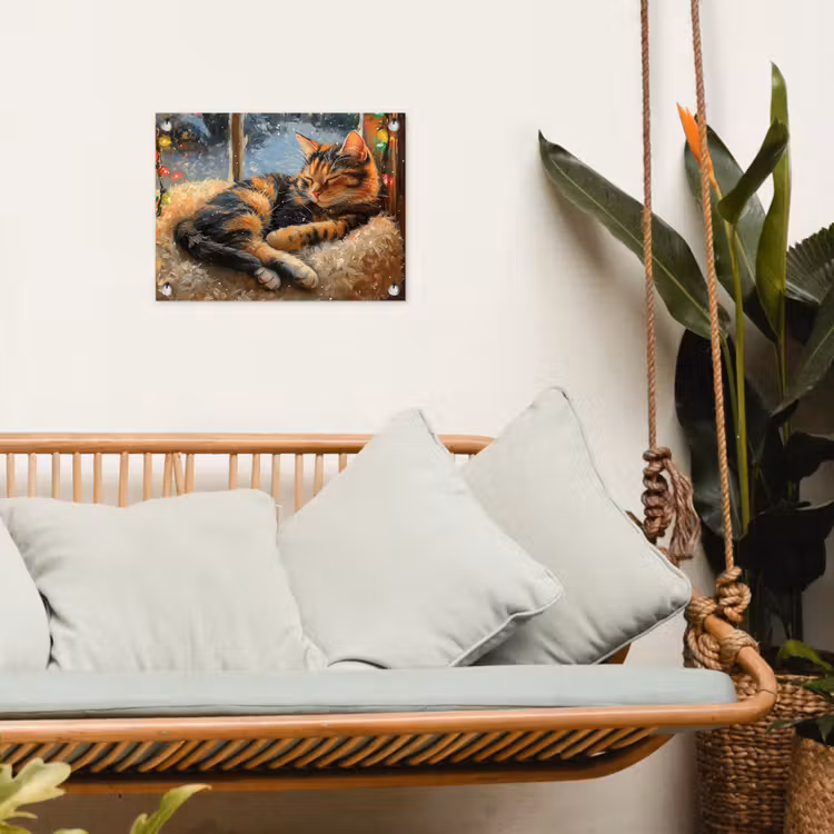 Tuinposter - Kat - Kerst - Winter - Dier — 4