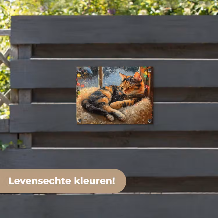 Tuinposter - Kat - Kerst - Winter - Dier — 6