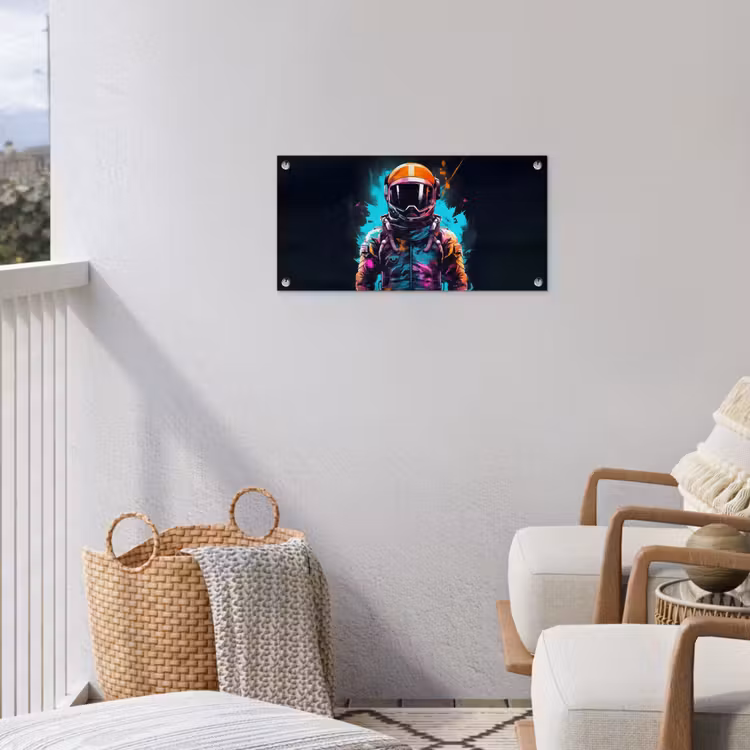 Tuinposter - Astronaut - Neon - Gaming - Ruimte — 5