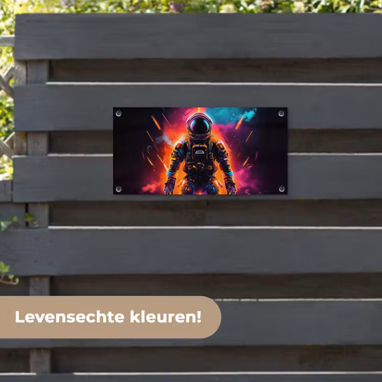 Tuinposter - Astronaut - Neon - Gaming - Ruimte — 6