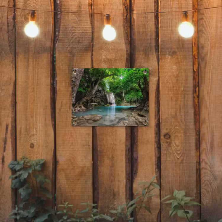 Tuinposter - Jungle - Waterval - Planten - Water - Natuur — 3
