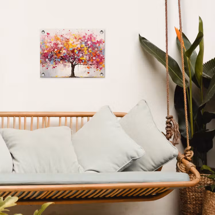 Tuinposter - Aquarel - Boom - Kunst - Abstract — 4