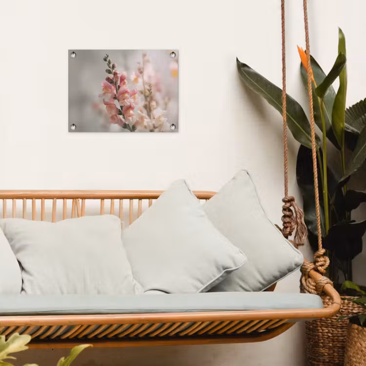 Tuinposter - Bloem - Leeuwenbek - Roze - Stengel — 4