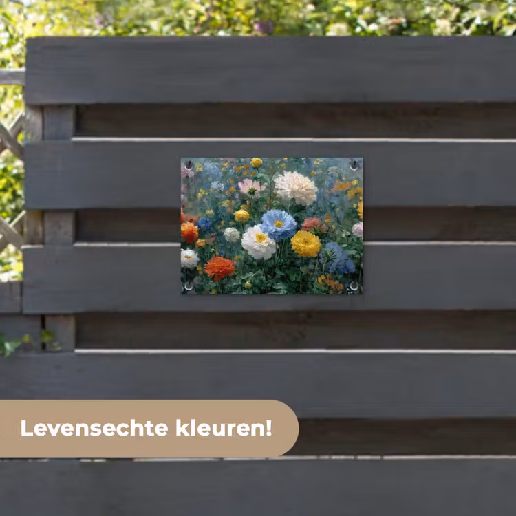 Tuinposter - Close-up - Veld - Bloemen - Kleurrijk — 6