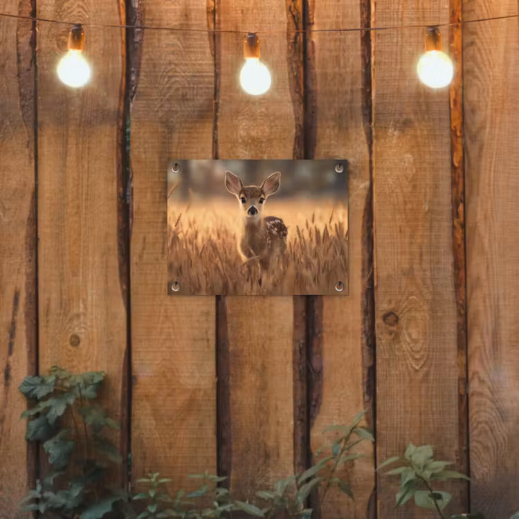 Tuinposter - Hert - Graanveld - Bruin — 3
