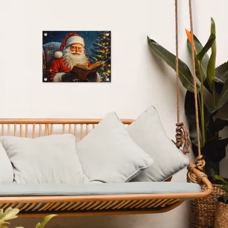 Tuinposter - Kerstman - Kerst - Winter - Kerstboom — 4