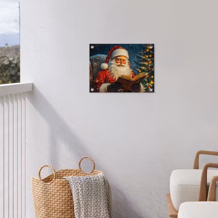 Tuinposter - Kerstman - Kerst - Winter - Kerstboom — 5