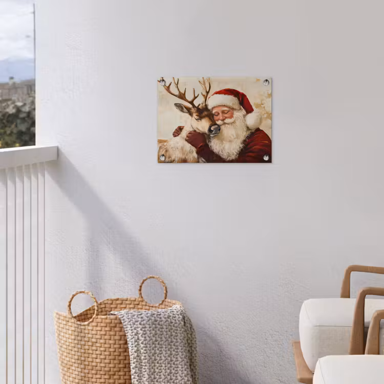 Tuinposter - Kerstman - Rendier - Kerst - Christmas — 5