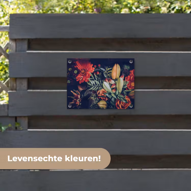 Tuinposter - Boeket - Stilleven - Bloemen - Planten - Rood — 6