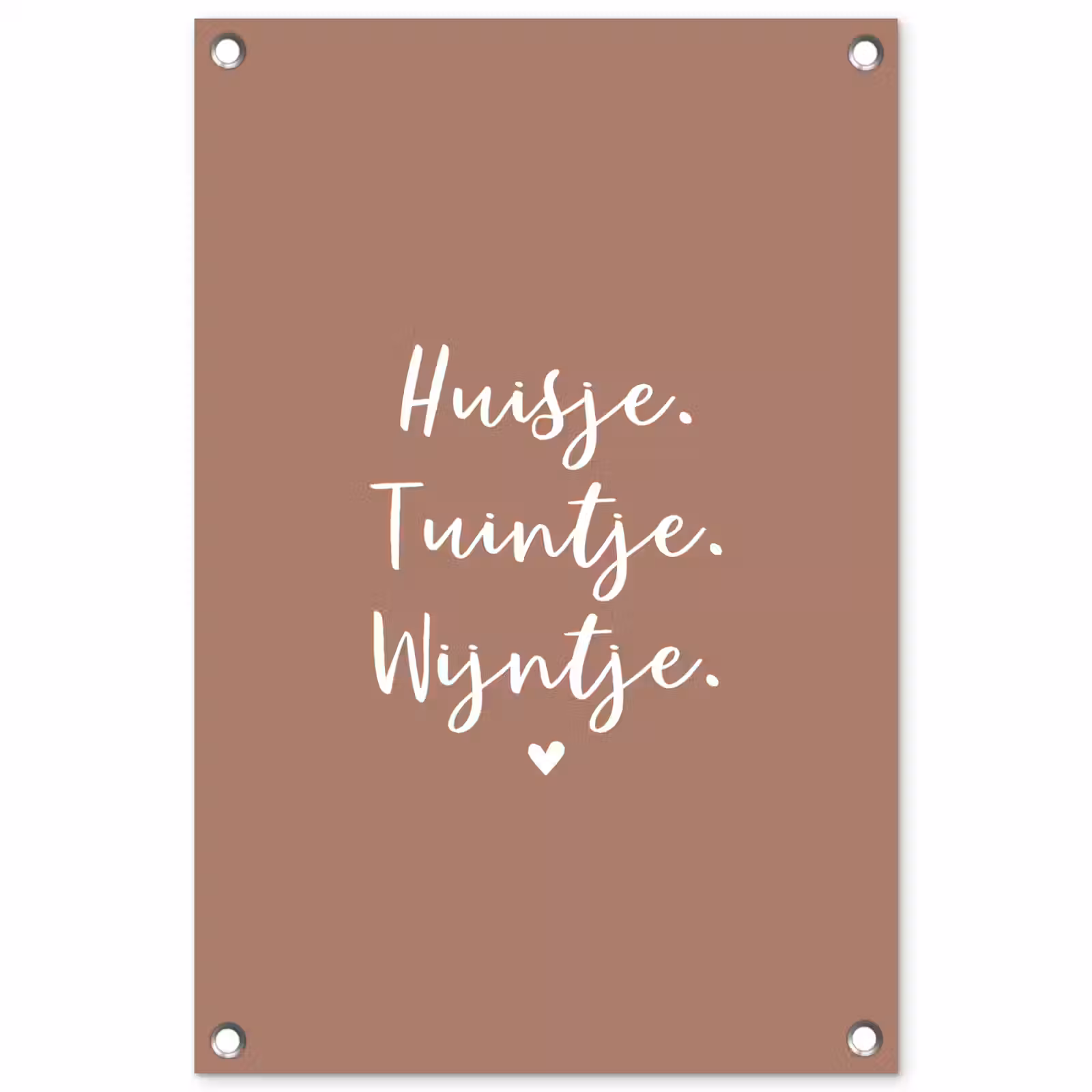 Tuinposter - huisjetuintjewijntje-roze — 1
