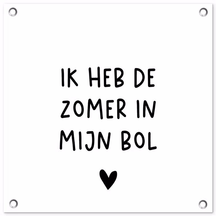 Tuinposter - Ik heb de zomer in mijn bol - André Hazes - Spreuken - Quotes — 1