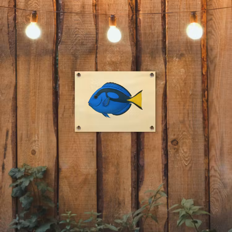 Tuinposter - Blauw - Dory - Vis - Staartvin — 3