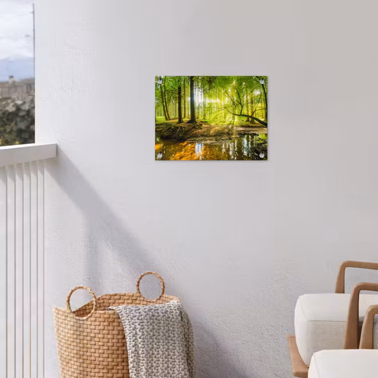 Tuinposter - Bos - Landschap - Water - Bomen - Zon - Groen - Natuur — 5